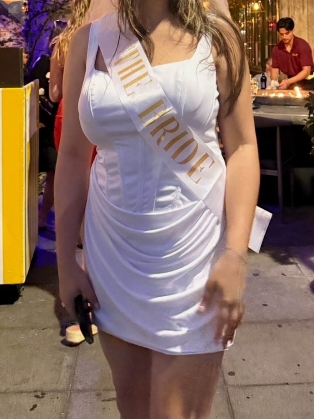 White bridal Party Dress